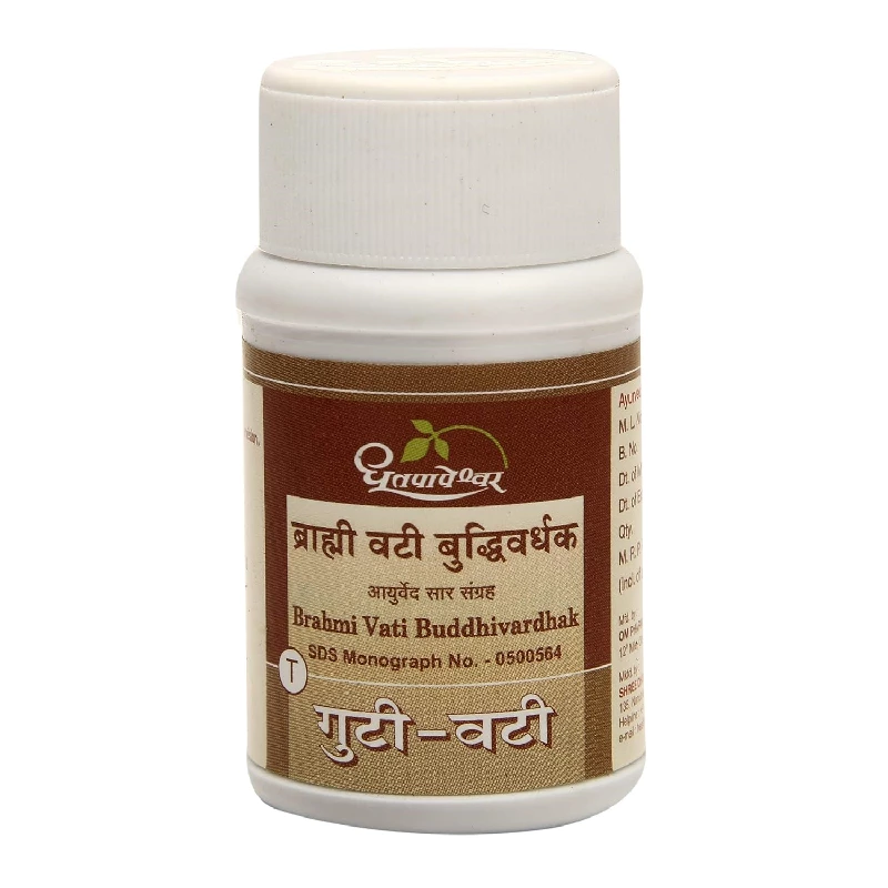 Dhootapapeshwar Brahmi Vati Buddhivardhak, 60 Tablets-1.webp